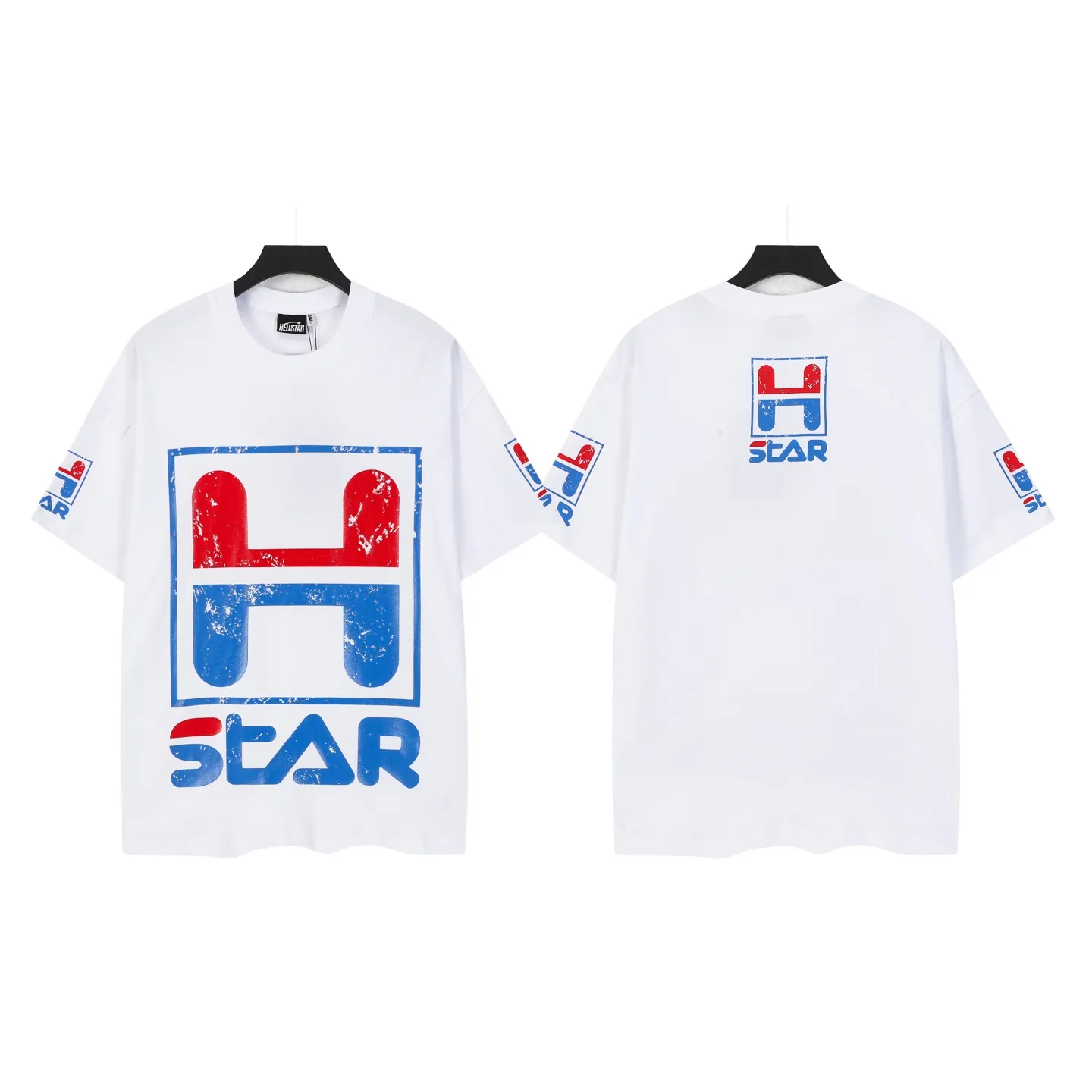 762#White ｜ P54 In Stock Hellstar 、 T （fabric):32 240 Sizes（size）：S-M- L- X L （colour）：White